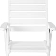 thumbnail image 4 of WestinTrends Azura HDPE Adjustable Highback Folding Outdoor Patio Dining Chairs Set of 2, White, 4 of 14