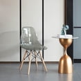 thumbnail image 7 of Mid-Century Modern Dining Chair Transparent Plastic Shell Eiffel Legs 32.25" H, 7 of 7