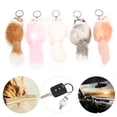 thumbnail image 1 of AMONIDA Decoration Key Chain,5pcs Handicraft Fluffy Animal Keychain Portable Cute Key Ring Car Bag Pendant Decoration, 1 of 8