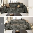 thumbnail image 3 of Sanmadrola Chenille Couch Cover Reversible Sofa Slipcover for 2-3 Cushion Sectional Couch, Machine Washable Soft Furniture Protector with Tassels, Futon Covers Throw Cover for Dogs Cats, 71" x 150", 3 of 9