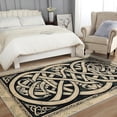 Celtic Knot Area Rugs, Viking Norse Mythology Carpet, Washable Non Slip ...