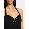 thumbnail image 4 of Madden NYC Women's Lace Up Halter Top, Sizes XXS-XXL, 4 of 5