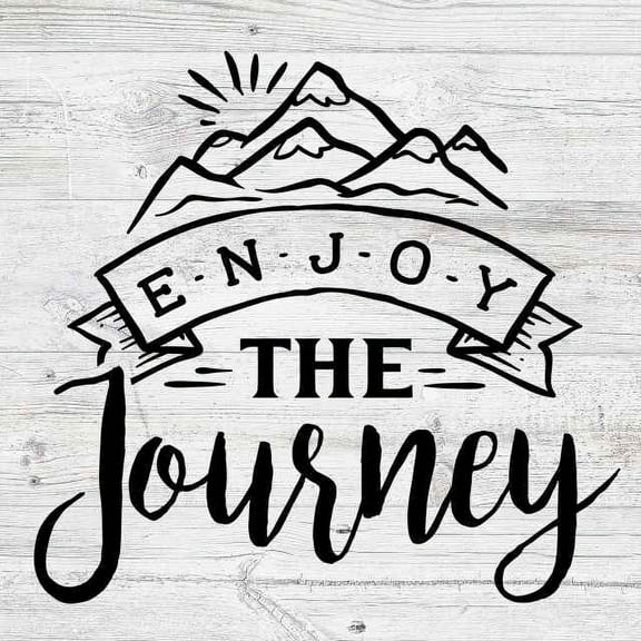 Enjoy the Journey Rustic Looking Camping Outdoors Wood Sign Wall Décor 12 x 12 Wood Sign B3-12120062074