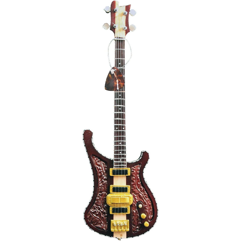 Axe Heaven Lemmy Signature Carved Bass Mini Guitar Replica Collectible