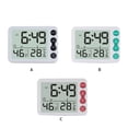 thumbnail image 2 of yingyy Digital Alarm Plastic Memory Function Cable Power Projector Clock Indoor Household Bedside Hotel Clocks Blue Key 1Set, 2 of 2