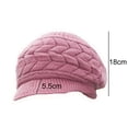 thumbnail image 6 of Cheers.US Women Winter Warm Knit Hat Wool Snow Cap Fashion Solid Color Thicken Woolen Yarn Knitted Hat Outdoor Peaked Cap, 6 of 6