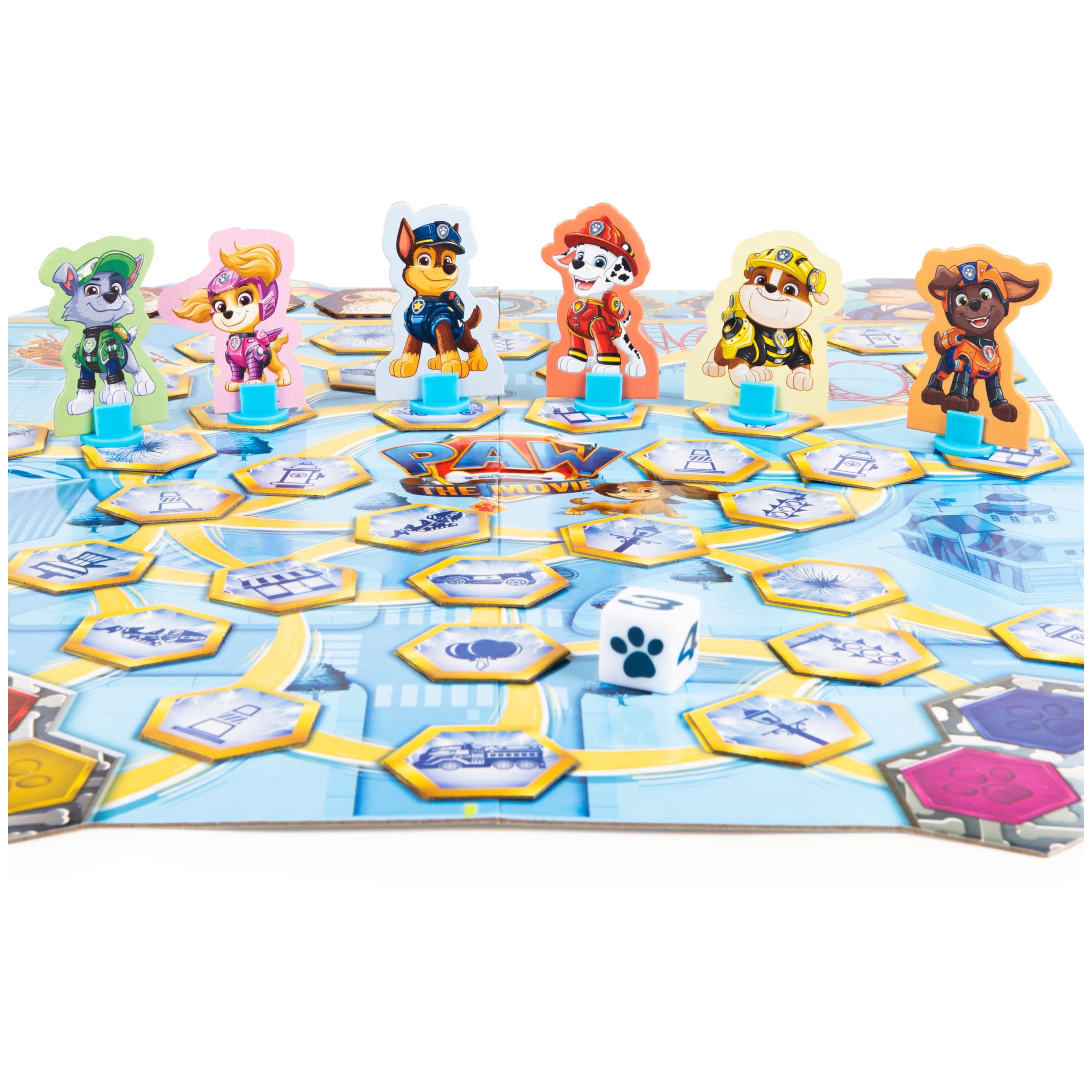 PAW Patrol The Movie, Adventure City Lookout Board Game for Preschoolers and Kids Ages 4 and up