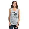 thumbnail image 2 of I Need Coffee, Jesus and Like 3 Million Dollars Women's Fashion Sleeveless Muscle Workout Yoga Tank Top Sport Grey 2X-Large, 2 of 3