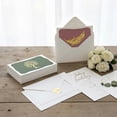 thumbnail image 4 of Blank Note Cards with Envelopes, 20 Pack Assorted Gold Foil Greeting Cards with Stickers for All Occasion Handwritten Messages, 4 of 10