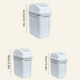 thumbnail image 3 of Bathroom Trash Can With Lid 5.5 Plastic Garbage Can With Lid Waste Basket Trash Garbage Dog Proof Trash Can For Bathroom Kitchen Living Room Bedroom, 3 of 4