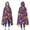 Halloween Pumpkins With-2, variant on Wearable Blanket,Halloween Pumpkins Witch Hats and Bats Hooded Wearable Flannel Blanket for Adults & Teens,Winter Poncho Shawl Wrap Cape Cozy Anti-Pill,50"x60"