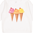 thumbnail image 3 of Inktastic 3 Scoops of Ice Cream Toddler Sweatshirt, 3 of 4