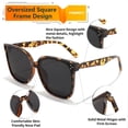 thumbnail image 3 of Gafas de Sol FEISEDY Sobredimensionadas Polarizadas UV400 Modelo B2600 Camuflaje, 3 of 8