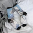 thumbnail image 5 of Daiia Horses Running Through The Water Print Crew Socks – Soft Breathable Long Socks for Men & Women, Moisture-Wicking & Comfortable Daily Wear Socks, One-Size Fits Most (US 5-11), 5 of 6