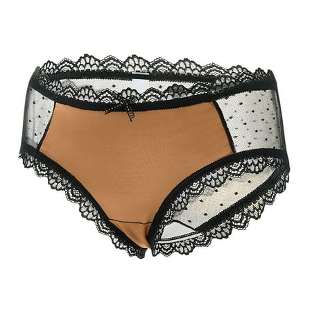Bigersell Ladies Underwear Panties Cotton Clearance Shapewear Underwear Tangas Panty Style P-1924 Spandex Thong Panties High Waisted Thongs Ladies Briefs High Waist Women s Panties Coffee XL