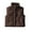 Coffee, variant on Kovlvoll Toddler Baby Winter Puffer Vests Zip up High Neck Sleeveless Jacket Thick Warm down Jackets Waistcoat with Pockets