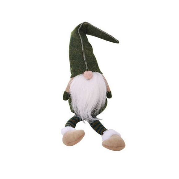 ZheElen Long Leg Christmas Tree Doll Xmas Small Santa Gnome Tumbler Toy Hang Decoration Wizard Show Window Photograph Holiday Gift