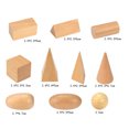 thumbnail image 4 of Wooden Building Block Funny Early Educational Geometric Building Block Toy Plaything for Kid (Khaki), 4 of 9