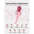 thumbnail image 3 of Wireless Karaoke Microphone, Bluetooth 5.0 Portable Handheld Mic Speaker Player with LED Lights and Excellent Sound Quality, Widely Compatible with Phones, Great for Birthday, Party, 3 of 7