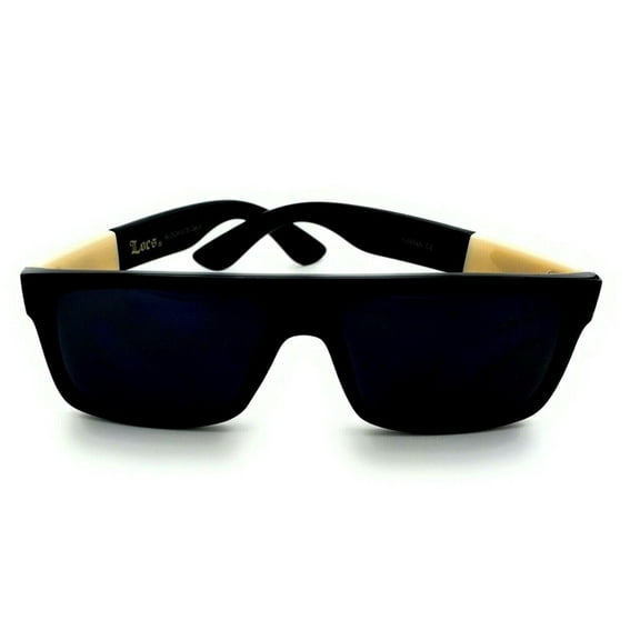LOCS Biker Gangster Mens Male Adult OG Style Flat Top Designer Dark Sunglasses