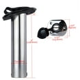 thumbnail image 3 of Marinebaby 2Pack Stainless Steel Fishing Rod Holder Flush Mount 15 Degree with PVC Cap, Inner Tube and Gasket, 3 of 8