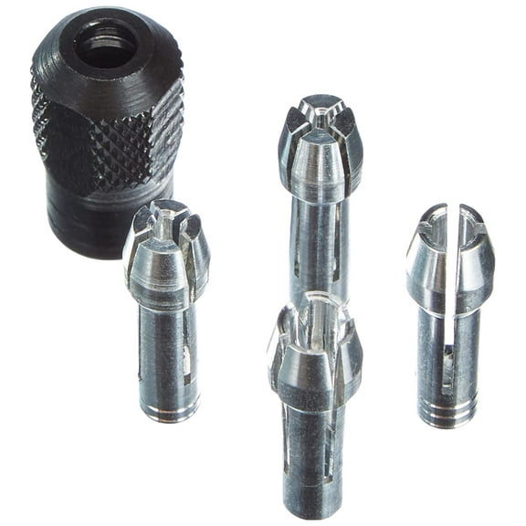 Dremel 4485 Collets Kit, Accessory Set with 4 Collets and 1 Collet Nut for Rotary Tools C57