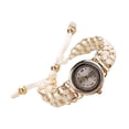 thumbnail image 4 of 2Pcs Braided Rope Lady Quartz Watch Vintage Wristwatches Luxury Strap Jewelry, 4 of 7