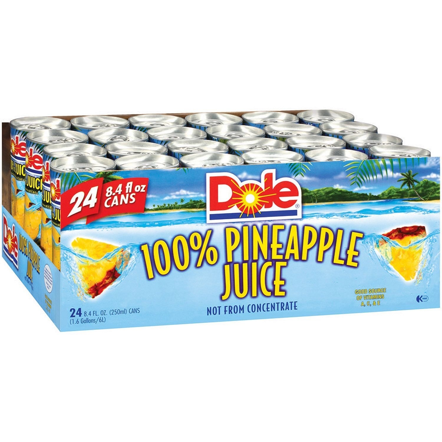 Dole® 100% Pineapple Juice - 24 Cans - 8.4 Oz. Each ...