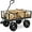 Gray, variant on ETHFRF Utility Garden Cart Wagon for Lawn, Yard w/Heavy-Duty Steel 400lb Weight Capacity, Removable Sides, Long Handle, 10in Tires - Gray