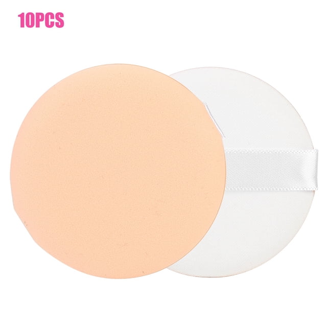 Herramienta cosmética, 10 piezas de soplo de polvo facial suave y transpirable, rendimiento probado