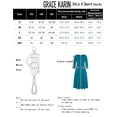 thumbnail image 5 of Vestido GRACE KARIN de manga 3/4, casual, holgado, plisado, 5 of 5