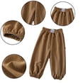 thumbnail image 4 of WOLLED Toddler Baby Boys Girls Long Pants Newborn Casual Solid Color Pants with Pocket 6M-12T, 4 of 9