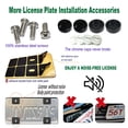 thumbnail image 7 of License Plate Protector -Black Aluminum License Plate Frame and Flat License Plate Cover, Protects Front and Rear License Plate with Screw Caps, 7 of 7