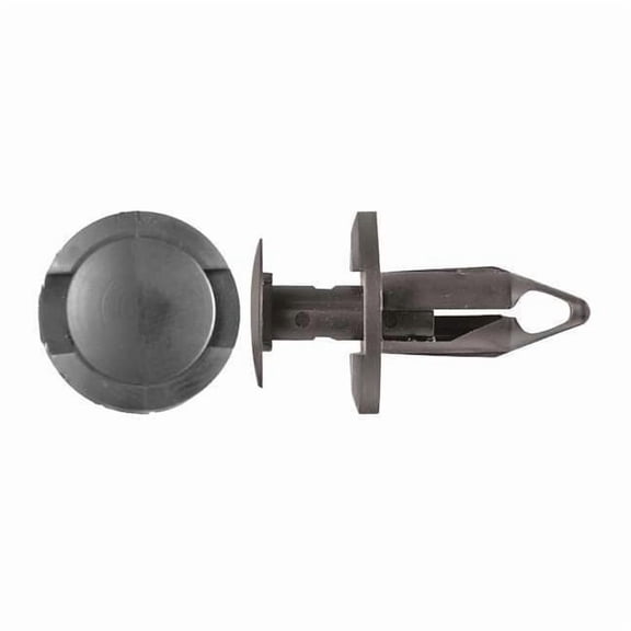 Push-In Rivet, Dome Head, 8 mm Dia., 20 mm L, Nylon Body, 25 PK
