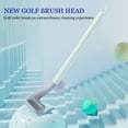 thumbnail image 3 of Long Handle Toilet Brush Golf Brush Head Toilet Cleaner Brush 360° Flexible Deep Cleaning Silicone Toilet Bowl Brush Wall Mounted With Wall Hooks Sticky Hooks, 3 of 8
