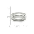 thumbnail image 2 of Auriga Fine Jewelry 14K White Gold 8mm Double Milgrain Men's Wedding Band Size- 4, 2 of 7