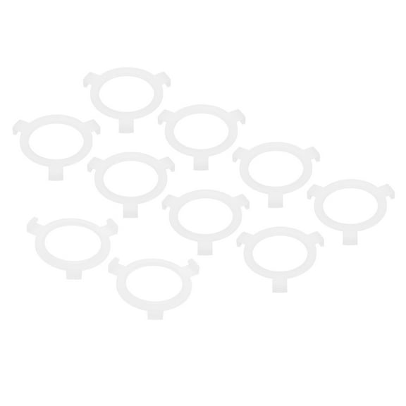 Uxcell E27 to E26 Lamp Shade Ring, 10 Pack Lamp Holder Adapter Ring Converter Fitting Light Fixtures Replacement, White
