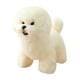 thumbnail image 1 of Muñeco de peluche para perro, juguete para perro Bichon Frise, abrazable, tierno y realista, juguete de peluche para cachorro de 13,78 pulgadas para, 1 of 9