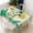 White-1, variant on Rectangular Tablecloth 60x84 Inch – Waterproof Polyester Printed Table Cover, Wrinkle Resistant, Washable for Kitchen & Dining, Tropical Jungle Theme