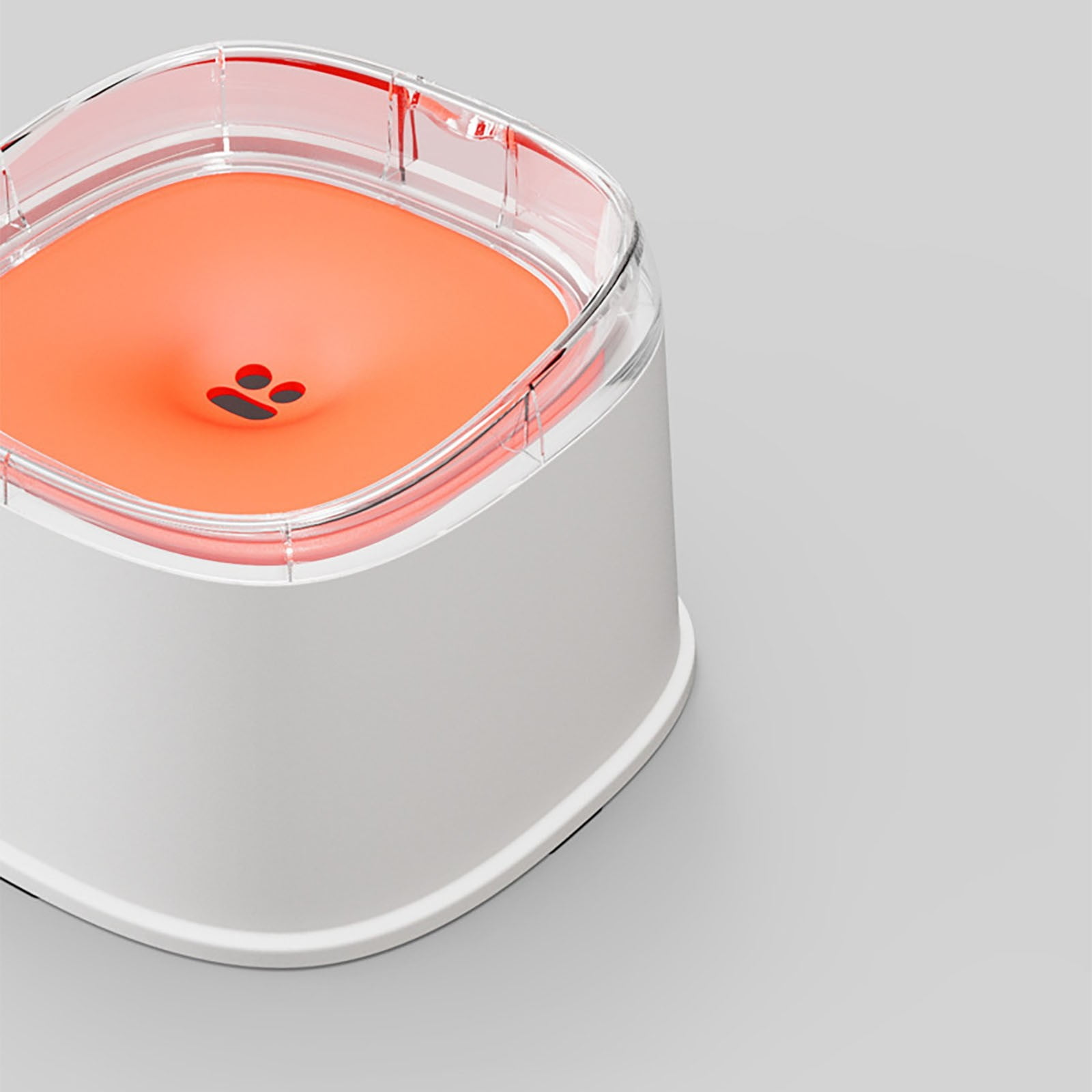 Pet Buoyant Water Dispenser for Cats Dogs Outdoor Indoor Use White Orange Automatic Drinking Feeder