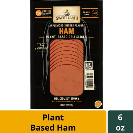 Sweet Earth Plant-Based Black Forest Ham Deli Slices, 6 oz