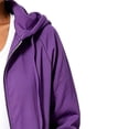 thumbnail image 2 of Aezemi Women Outdoor Hooded Sweatshirts Full Zip Knee Length Drawstring Fashion Comfy Outfits Coat Trendy Long Sleeve Zip up Workout Casual Tunic Hoodie Blouses with Pockets XL, 2 of 4