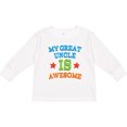 thumbnail image 3 of Inktastic My Great Uncle is Awesome Boys or Girls Long Sleeve Toddler T-Shirt, 3 of 5