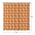 thumbnail image 5 of Fox Cartoon Shower Curtain - Cute Foxy Forest Wild Fluffy Print Artistic Design with Floral Sky Night Tree Pattern - Waterproof Quick Dry Bathroom Curtain 72x72 Inch with 12 Hooks, 5 of 5