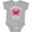AC-Heather Grey, variant on Bethany Beach Delaware Boys or Girls Baby Bodysuit