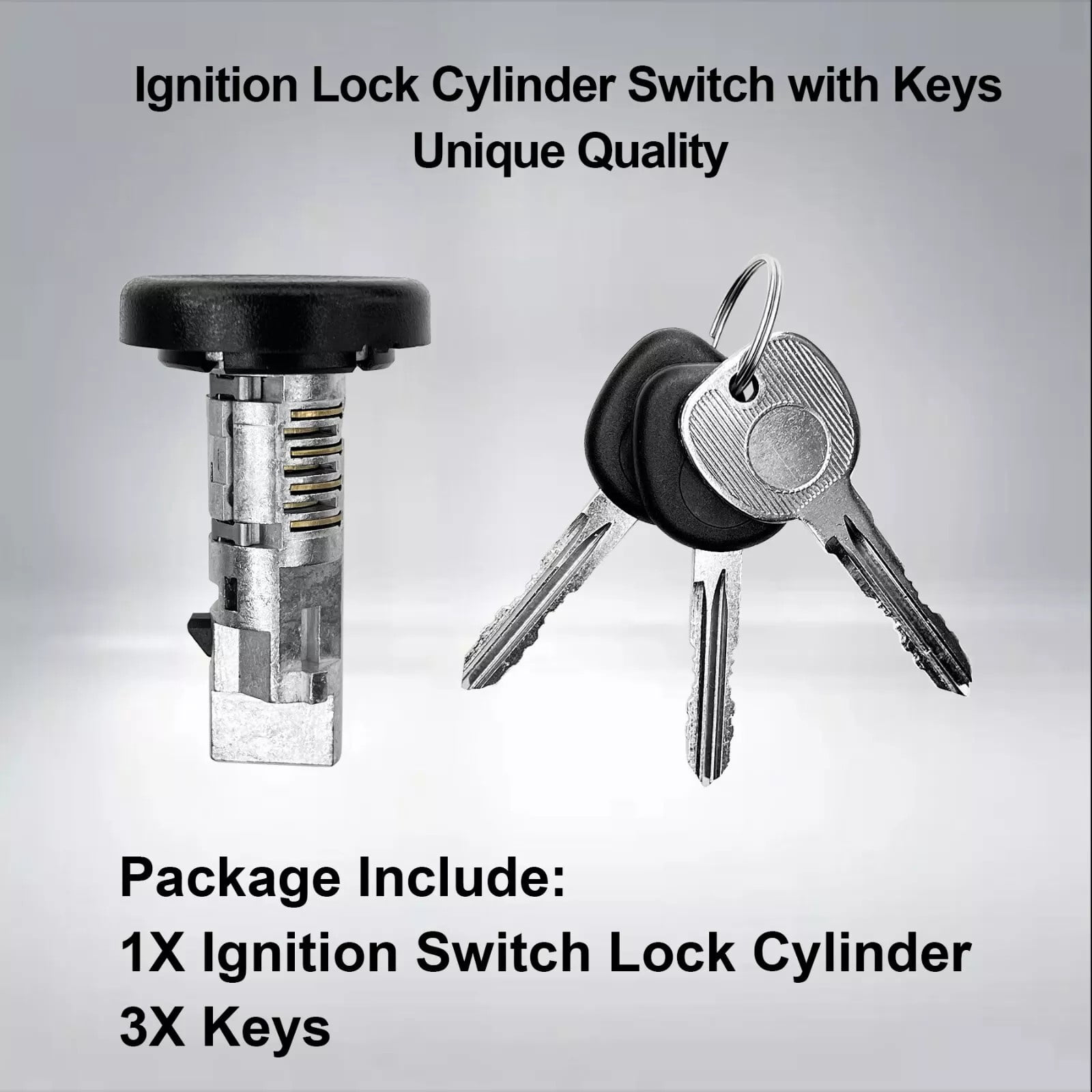 GUYUTING Premium Ignition Switch with 3 Keys for Chevy Silverado 07-13, for GMC Sierra Yukon, for Cadillac Escalade, Replaces OEM Numbers
