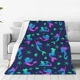 thumbnail image 3 of MMYGU Blue Mermaid Blanket Throw Gifts for Girls Kids Neon Mermaid Shell Pattern Blankets Super Soft 3 4 5 6 7 8 9 10 Year Old Girl Gift Ideas Age 6 8 Mermaid Toys Gifts Sofa Couch Bed Travel 60x80in, 3 of 7