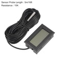 thumbnail image 2 of Unique Bargains -50 to 110 Degree 10K Digital Thermometer with 16ft NTC Temperature Sensor Probe 2 Pack, 2 of 6