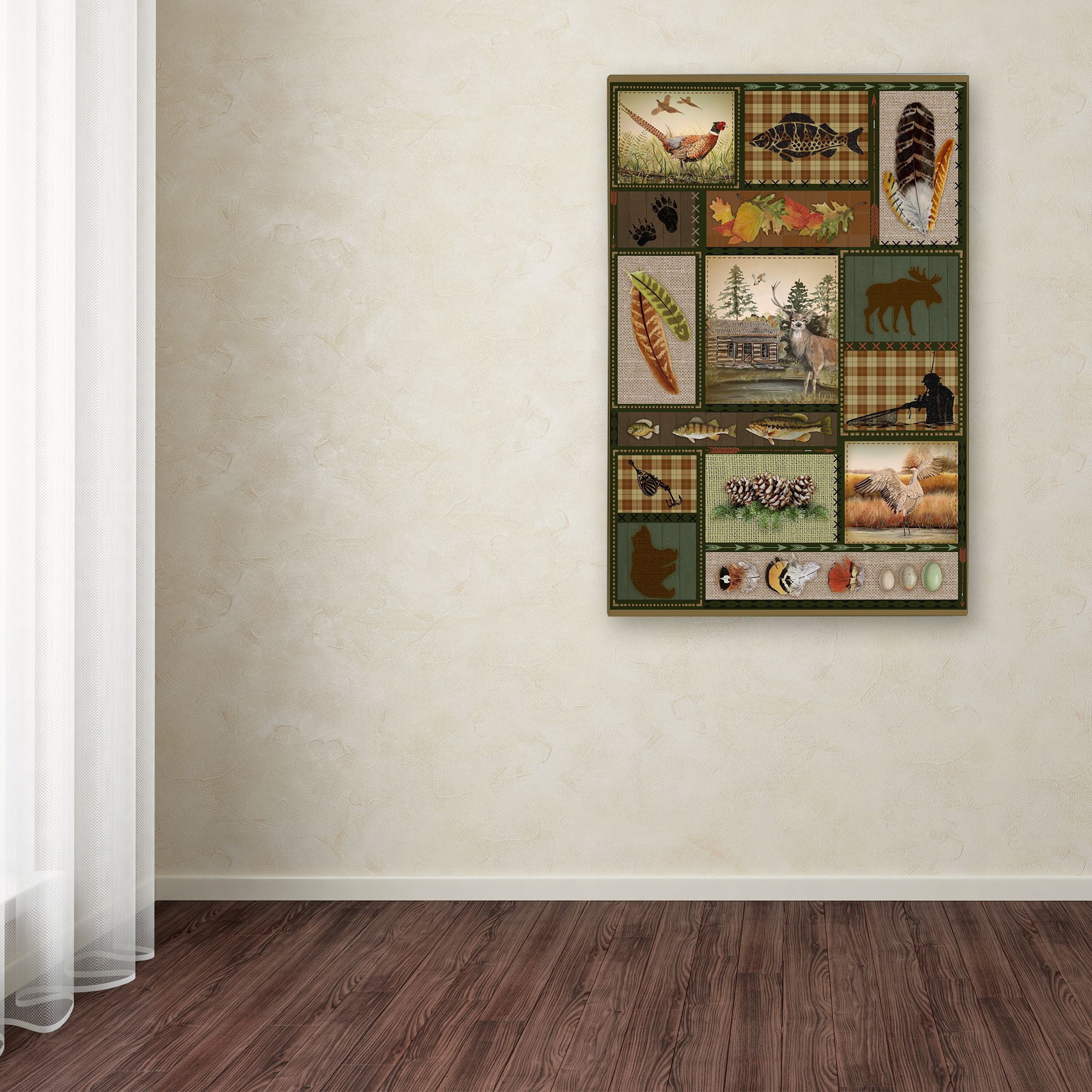 Trademark Fine Art 'Wilderness Lodge 19' Canvas Art by Jean Plout