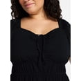 thumbnail image 3 of Terra & Sky Women's Plus Tiered Mini Dress, Sizes 0X-5X, 3 of 5